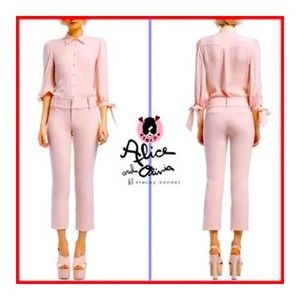 Alice + Olivia Stacey Slim Ankle Pants